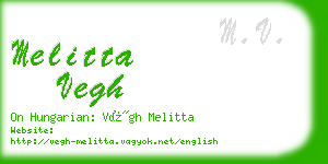 melitta vegh business card